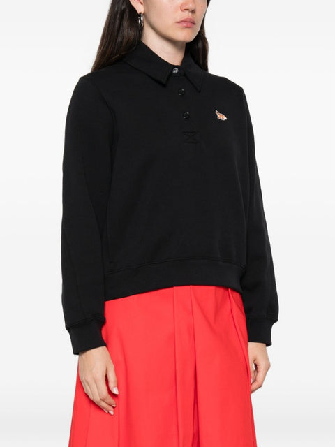 Maison Kitsuné Maison Kitsune Baby Fox Cotton Polo Sweatshirt