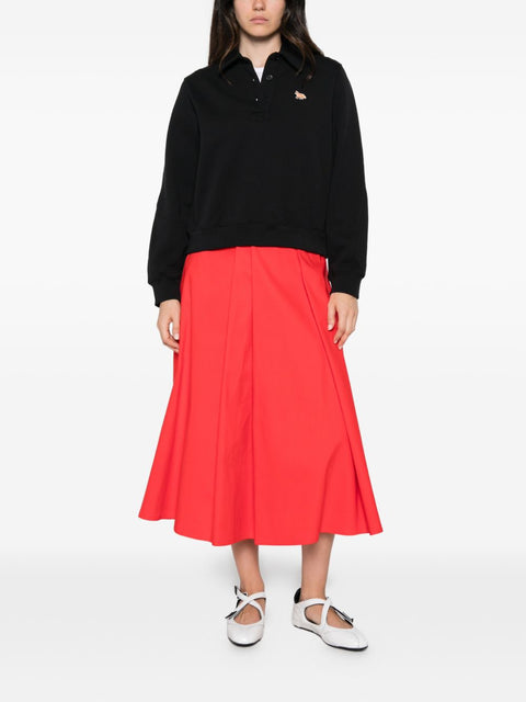 Maison Kitsuné Maison Kitsune Baby Fox Cotton Polo Sweatshirt