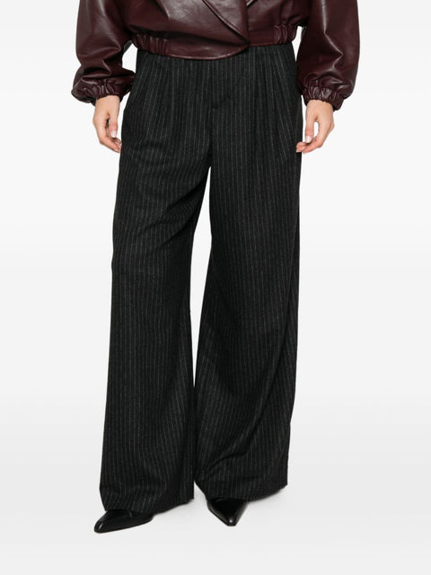 Rossi Pinstripe Wide-Leg Trousers