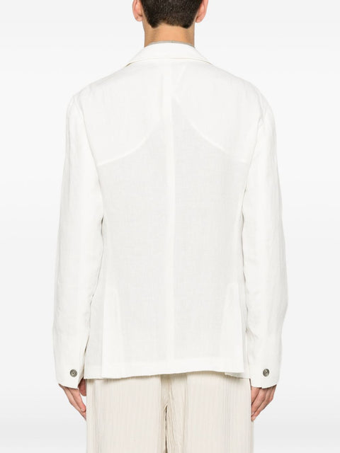 Emporio Armani Linen Single-Breasted Jacket
