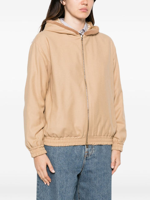 Herno Hooded Zip-Up Jacket