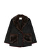 Front Street Faux Fur Detail Wool Coat