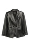 Emporio Armani Leather Blazer Jacket