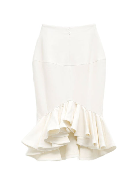 JACQUEMUS Peplum midi skirt