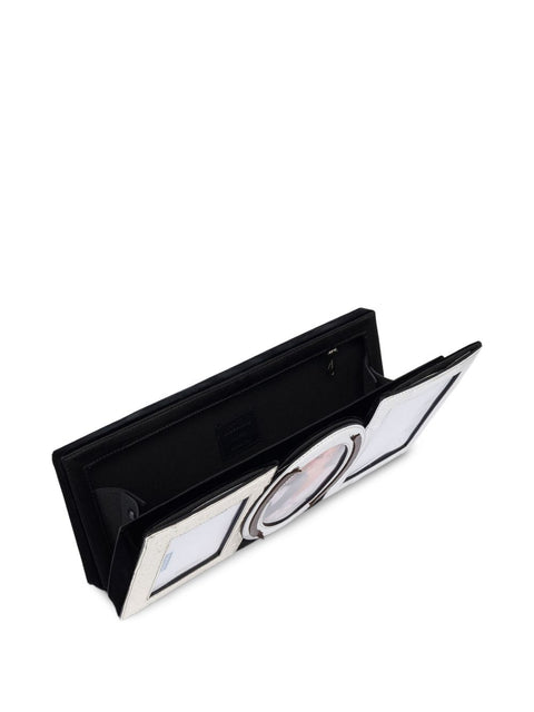 Moschino Picture-frame clutch