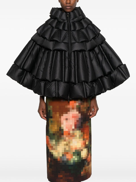 RAXXY Nylon puffer cape