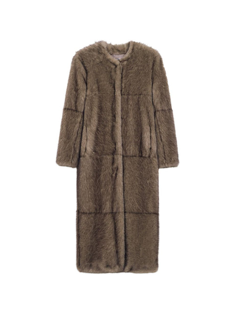 Stand Studio Hilma faux fur long coat
