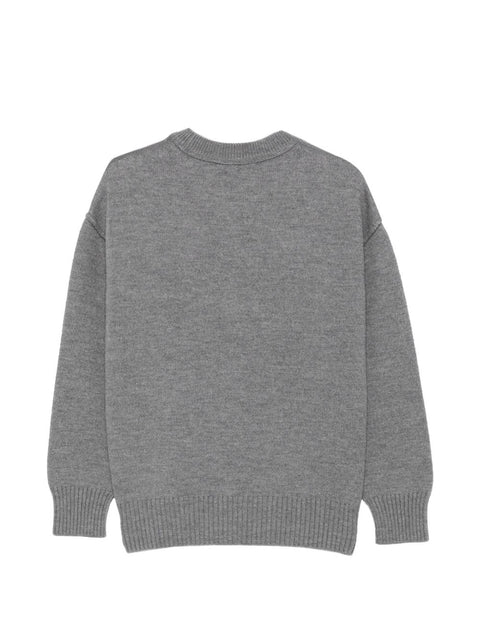 Ami Paris Ami De Coeur wool crewneck sweater
