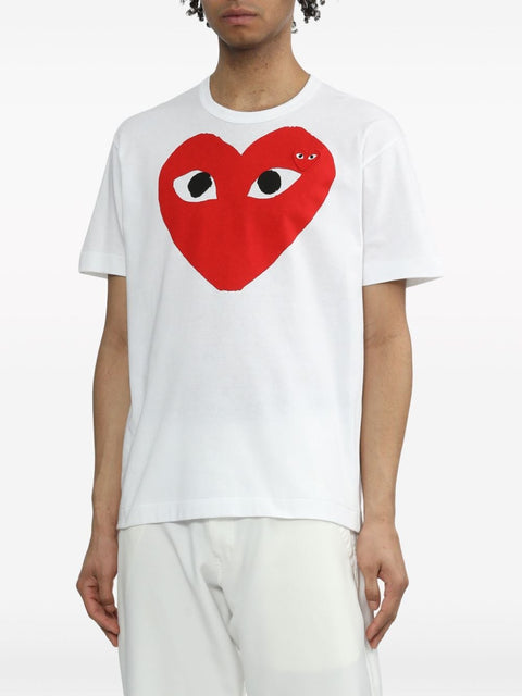Comme Des Garcons Red Heart cotton t-shirt