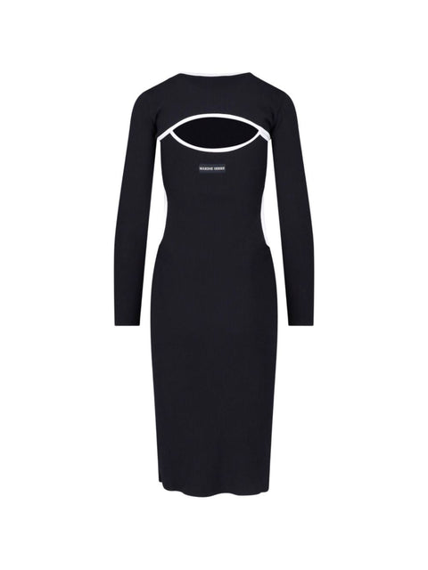Marine Serre Moon cutout midi dress