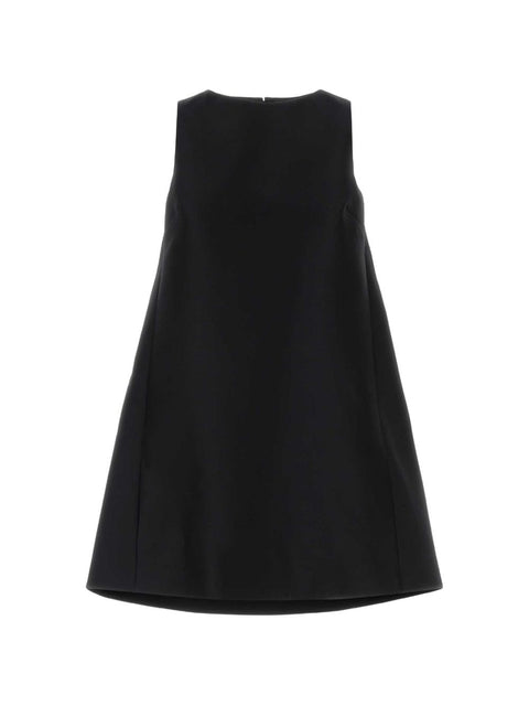Balenciaga Wool and silk a-line dress