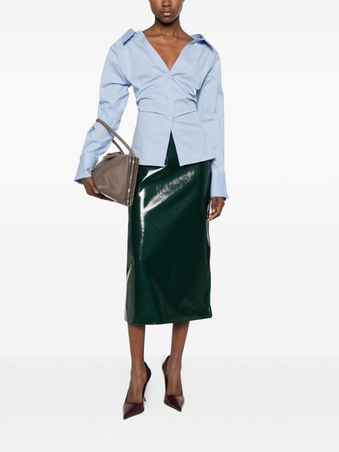 032C Samantha faux leather skirt