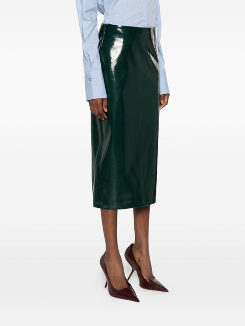 032C Samantha faux leather skirt