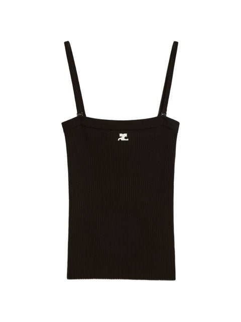 Courreges Pre Ribbed bustier top