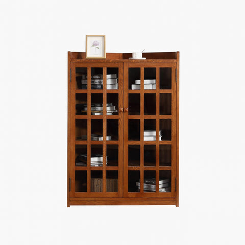 Mission Oak Corner Bookcase / Cabinet - Michael's Cherry