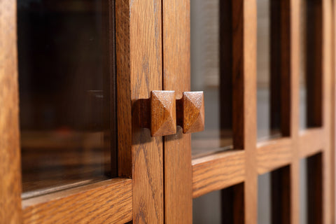 Mission Oak Corner Bookcase / Cabinet - Michael's Cherry