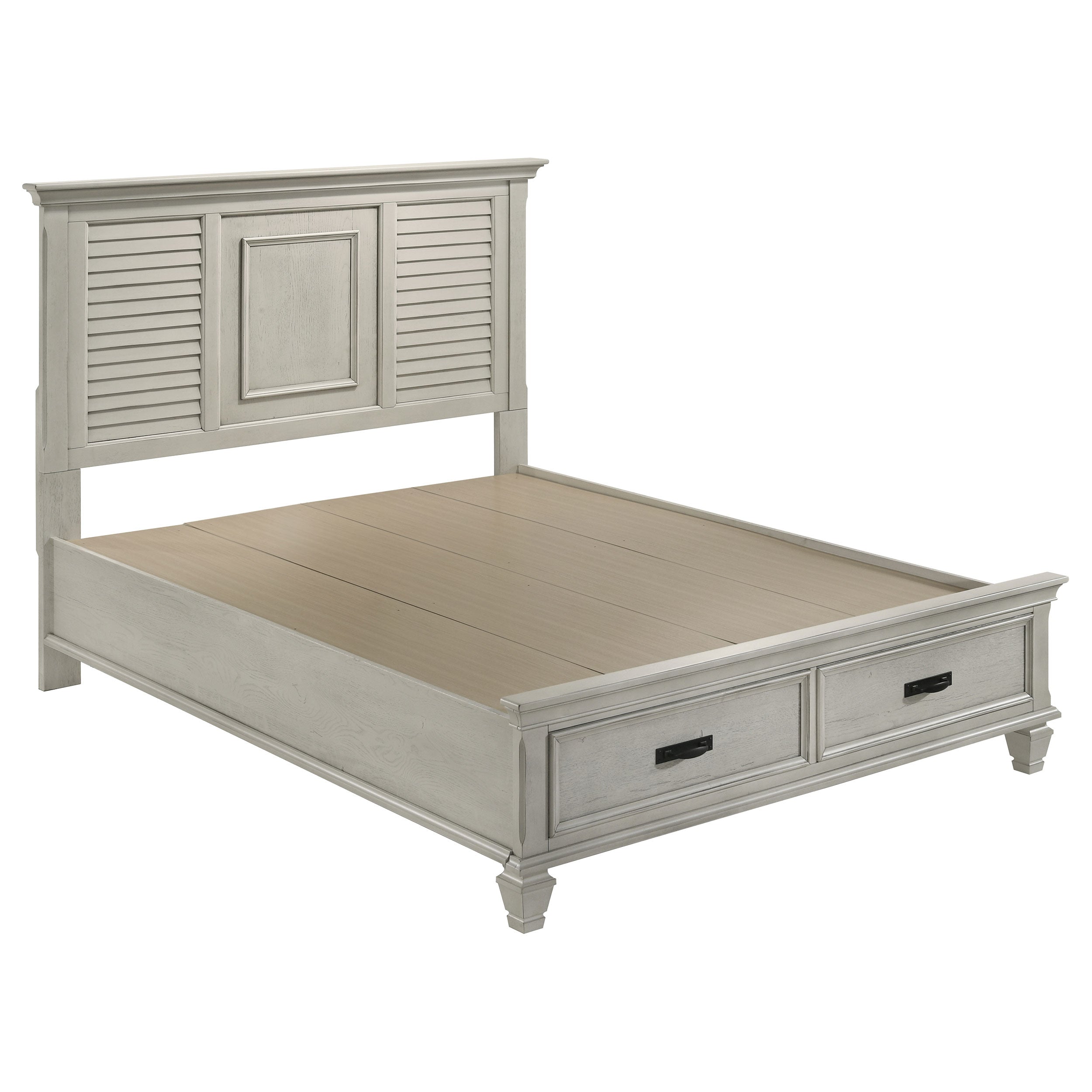 Franco 5-piece Queen Bedroom Set Distressed White
