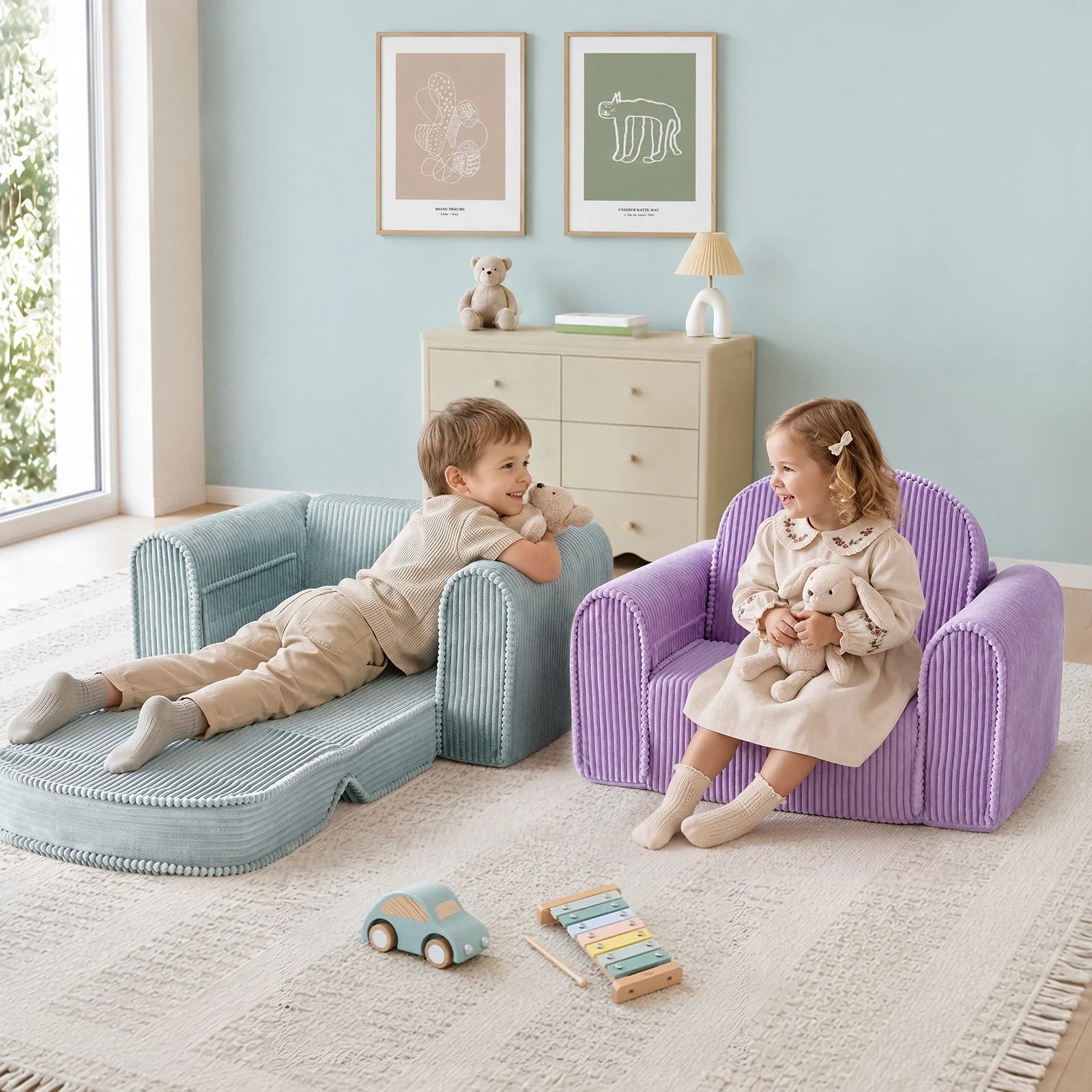 Tiny Land® GentleSnug Corduroy Kid Chair