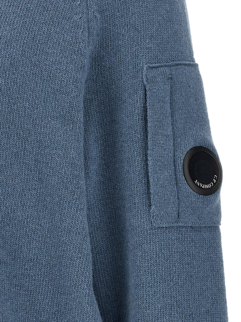 C.p. Company Blue Lens Sweater