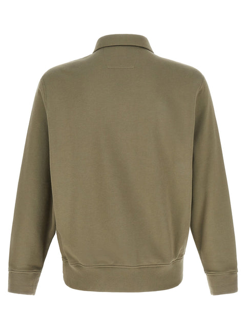 C.p. Company Grey Cotton Fleece Sweatshirt