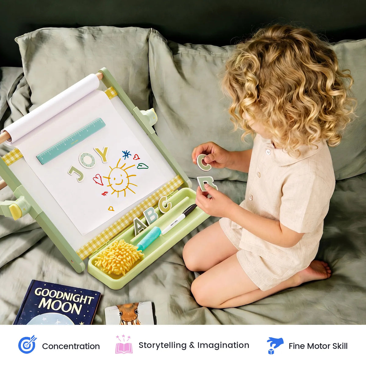 Tiny Land® Double-Sided Magnetic Tabletop Easel