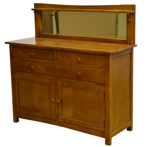 Pre-Order Mission Buffet Cabinet with Mirror - Michael's Cherry - 50"