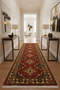 Terkaman Tribal Afghan Oriental Rug, size 2' 9" x 9' 5"  (Q)