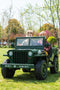 Military Willys 24V 3-Seater 4x4 Kids Ride-On Truck