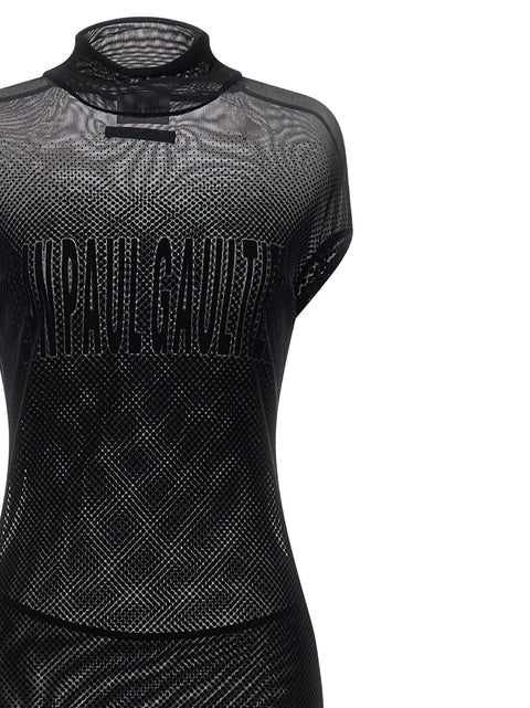 Jean Paul Gaultier Flocked Dress