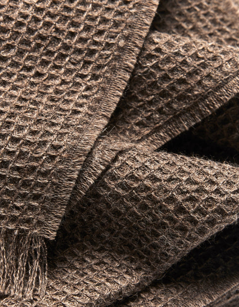 Alpaca Waffle Throw