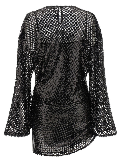 The Attico Sequin Mesh Dress
