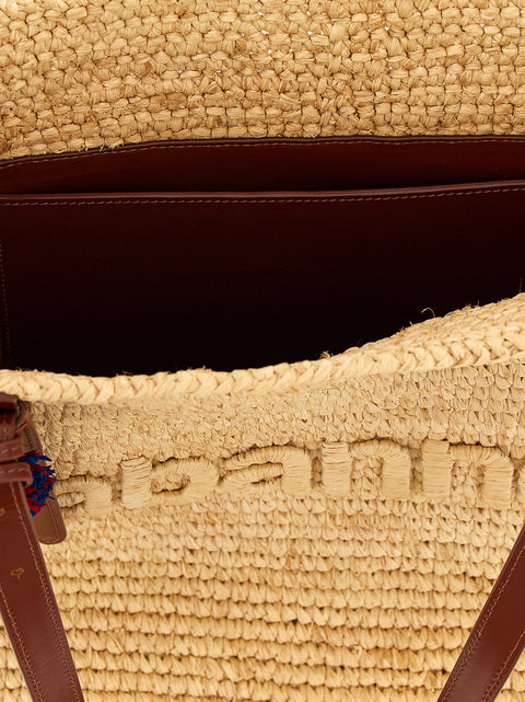 Paco Rabanne Natural Raffia Tote Bag Shopping Bag