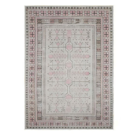 Ushak Collection Area Rug Ultra Soft Washable Rug, Non Slip Area Rug Indoor, Stain Resistant Rugs for Living Room Bedroom Vintage Home Decor