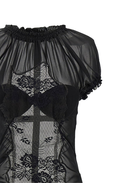 The Attico Lace Tulle Dress