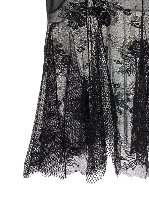 The Attico Lace Tulle Dress