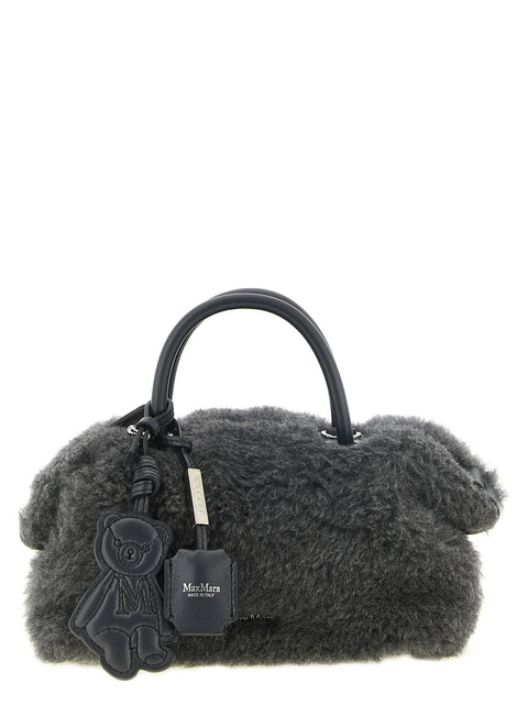 Max Mara Small Grey Teddy Holdals Top Case
