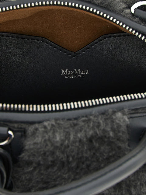 Max Mara Small Grey Teddy Holdals Top Case