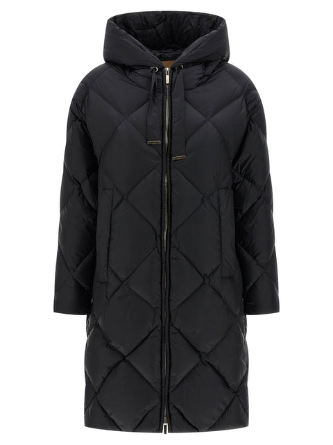 Max Mara The Cube Black Trefe Down Jacket