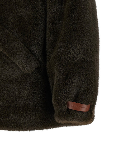 Lou Andrea Eco-fur Hooded Jacket