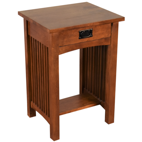 Mission 1 Drawer Spindle End Table (Pre-Order Micheal's Cherry Only)