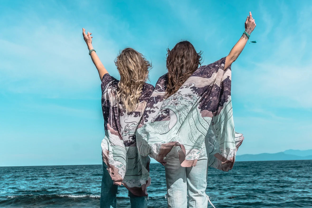 Moonstruck Starduster Bamboo Bohemian Kimono