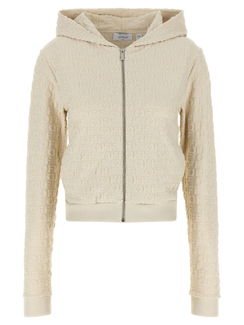Off White Terry Off Sweatshirt