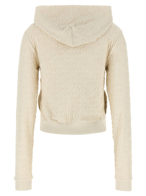Off White Terry Off Sweatshirt