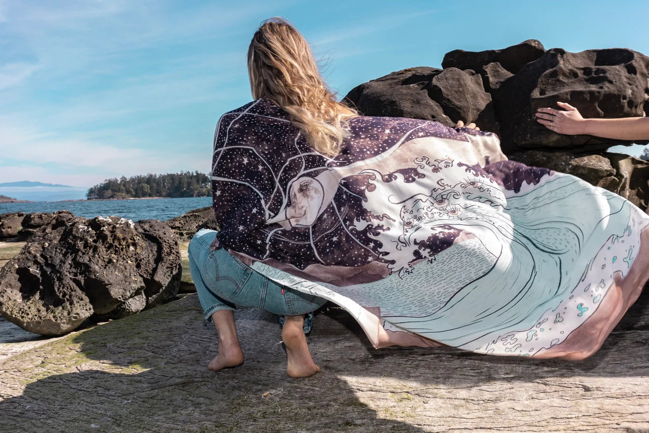Moonstruck Starduster Bamboo Bohemian Kimono