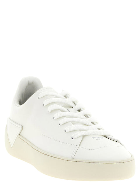 Prada White Court Sneakers