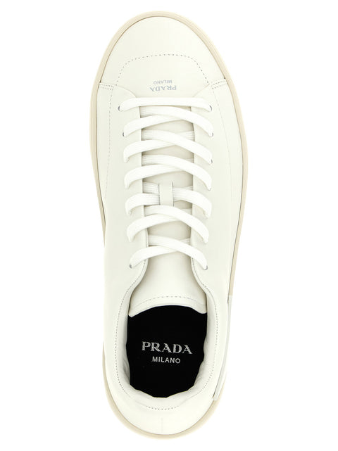Prada White Court Sneakers
