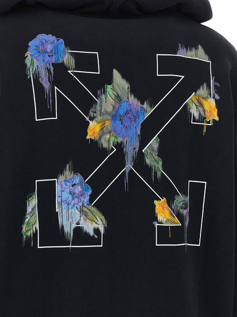 Off White Arrow Out Flower Hoodie