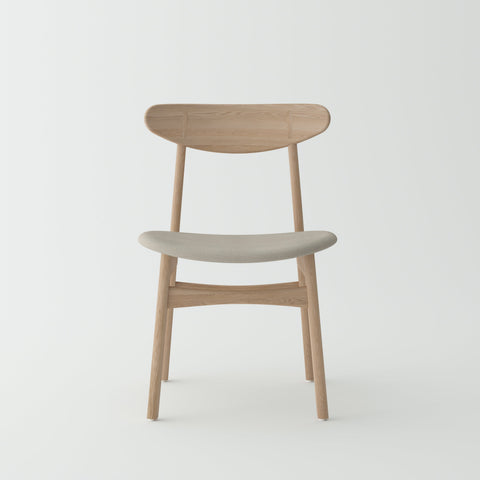 Isabella Mid Century Dining chair - Solid Oak Wood and Fabric seat