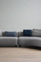 Luna Collection Modern Sectional Fabric Sofa – 154"
