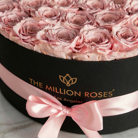 Heart Black Box | Light Pink Roses